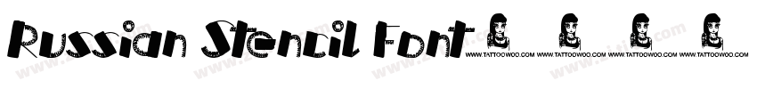 Russian Stencil Font字体转换